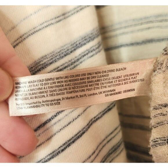 SATURDAY SUNDAY Anthropologie Cardigan Striped Open Long Sleeve Size Medium - Picture 14 of 15